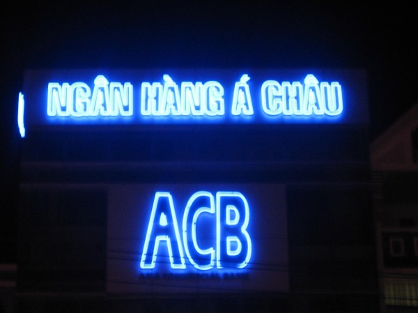 Bảng đèn NEONSIGN Ngân hàng ACB